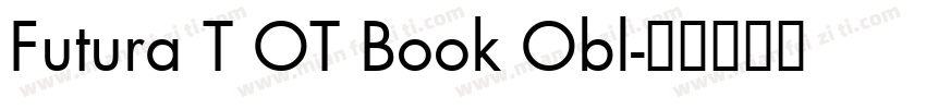 Futura T OT Book Obl字体转换